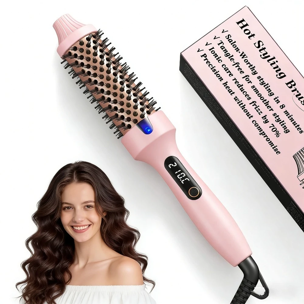 

New Fluffy Comb Straight Hair Comb Perming Tool Wavy Hair Curler Dual-Use Inner-Notch Bangs Perming Rod Curling Iron