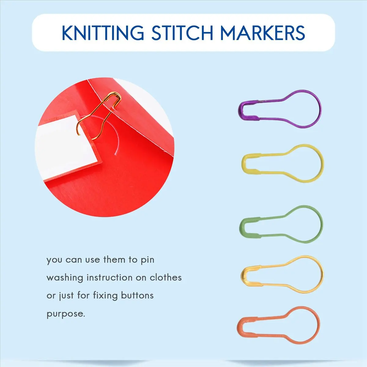 

WSFS 5000 шт. металлических булавок-тыковок (грушевидных булавок) для маркеров петель при вязании и шитья одежды