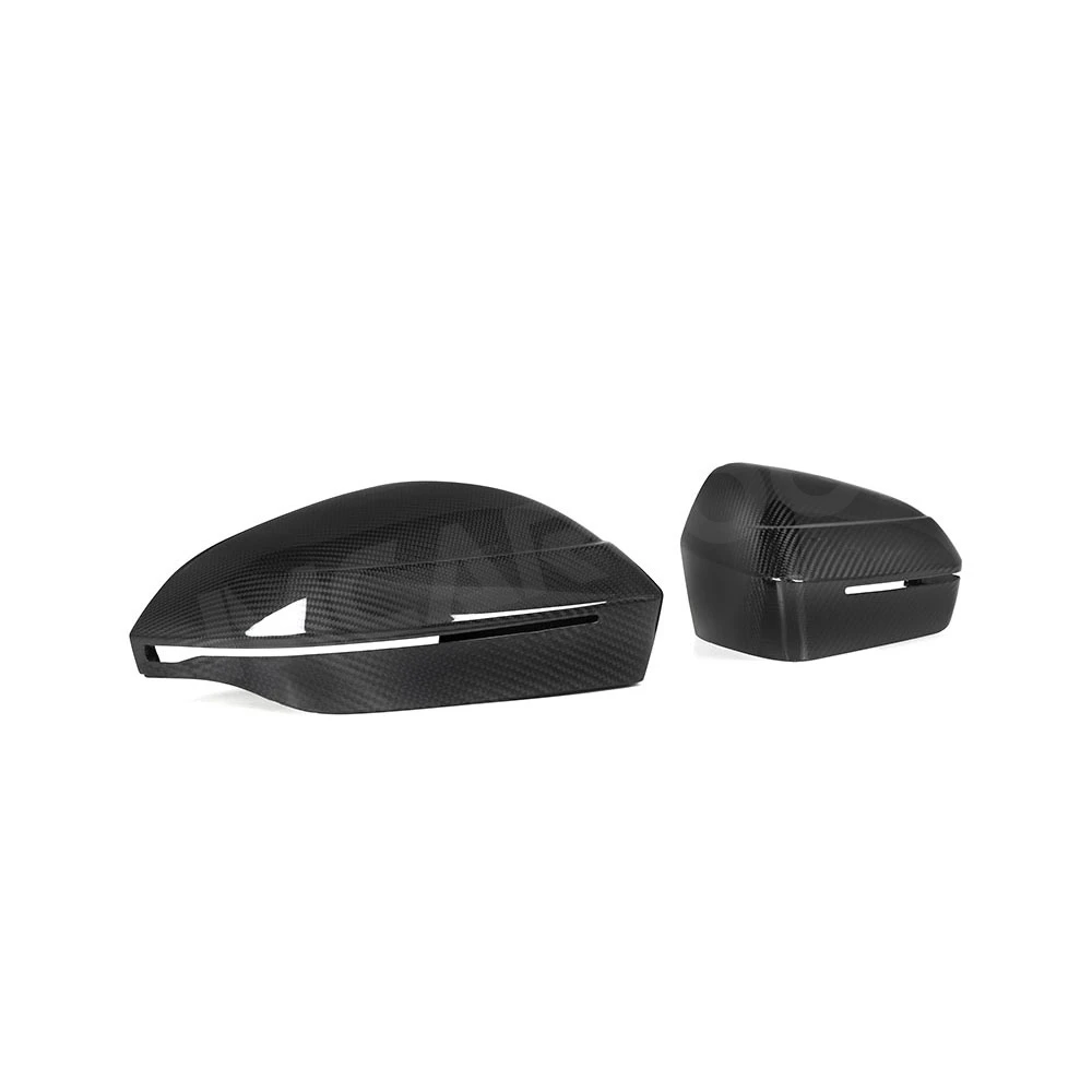 Dry Carbon Fiber Car Side Wing Mirror Cover Rear View Caps For BMW 5 Serise G60 G68 2024+ 2pcs Mirror Covers Left Driving