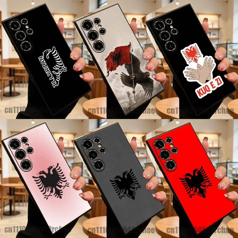For Albania Albanians Flag U-UCK illyrians Phone Case Samsung S25,S24,S26,S22,S23,S30,S21,Fe,Lite,Ultra,Plus Custom Soft Cover