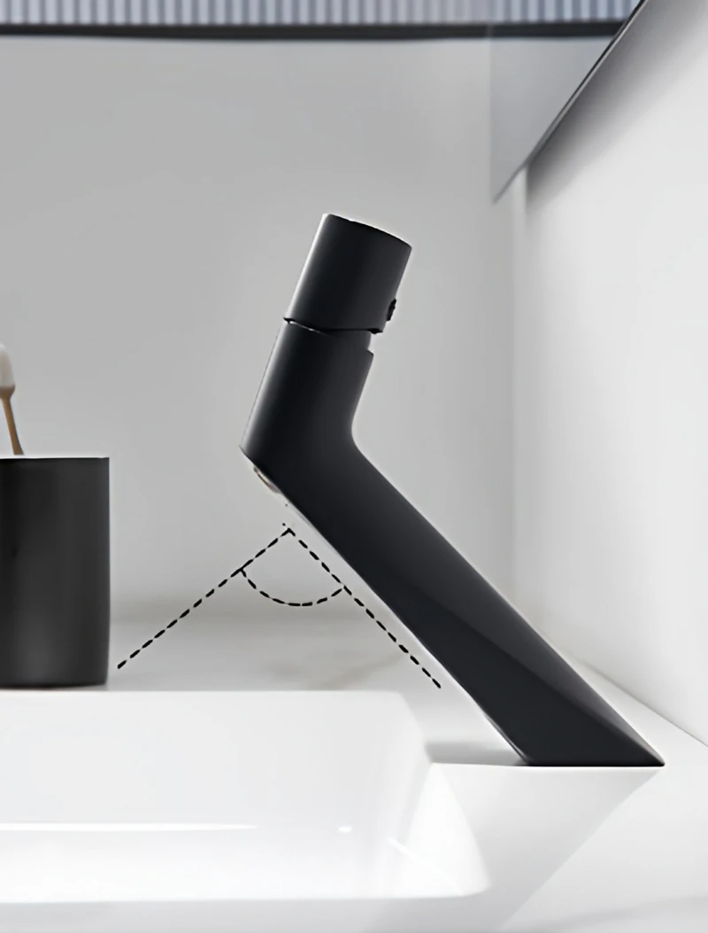 Modern Minimalist Basin Faucet Single Handle Deck Mounted Hot Cold Water Mixer Tap Crane For Bathroom Vessel Wash Sink Lavotory