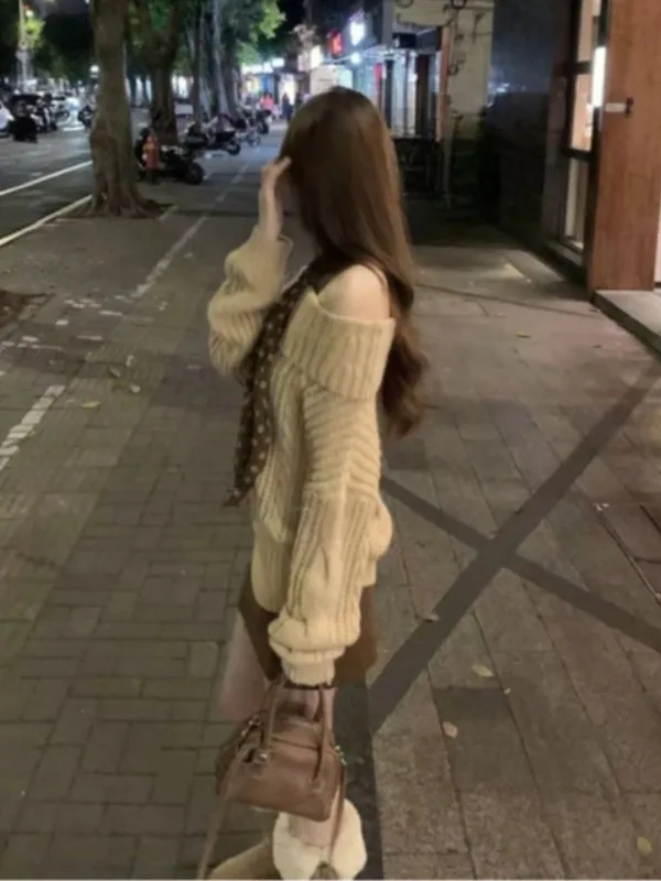 

Retro Gentle Sle One oulder Top f Skirt Two Piece Set Ele Clete Outfit Spring 2025 Faion Women's Ensemble
