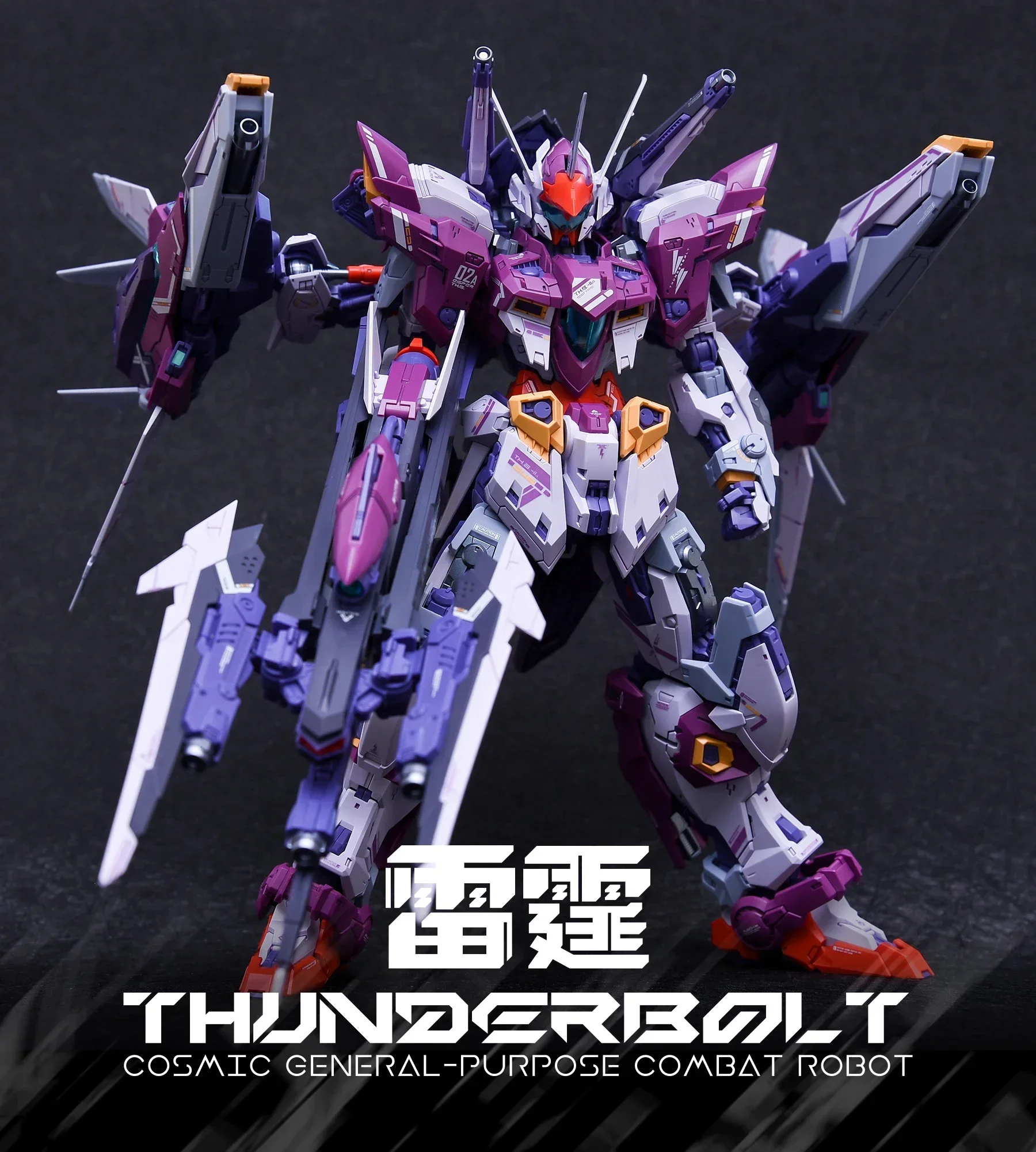 IN ERA + MG 1/100 THUNDERBOLT Assembly Model Kit Cosmic Combat Robot Action Figures Collectible Decor Models kids Toy Gifts