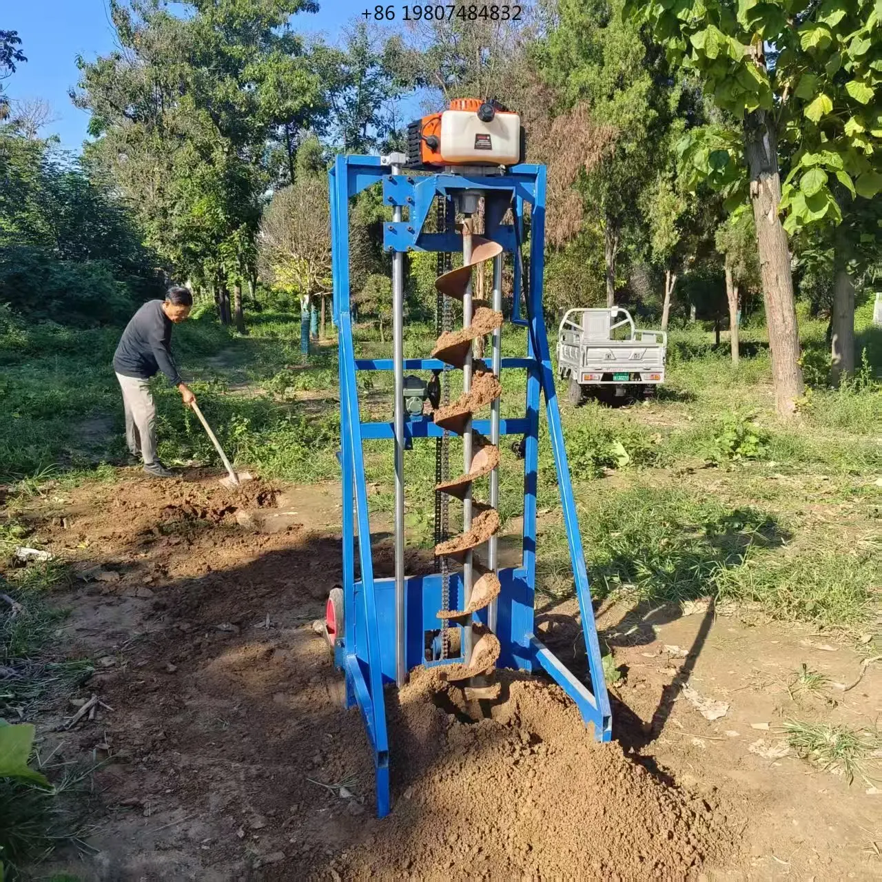 New Agricultural Hole Digger Machine, Garden Tree Planting Hole Digger, Farm Use, Aliexpress Hot Sale