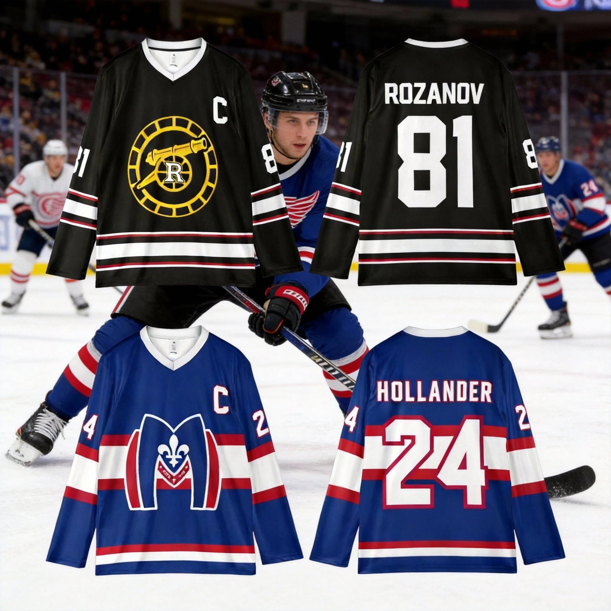 Heated Rivalry Hockey Jersey Ilya Rozanov Shane Hollander Long Sleeve Tee Hudson Williams Connor Storrie Merch Unisex Tops
