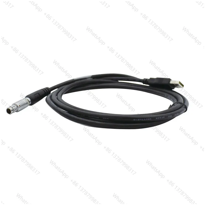 A00304 Data Power Cable 5pin For  V II Pro GB GR Total Station Male To USB Connect PC To GPS RTK Surveying