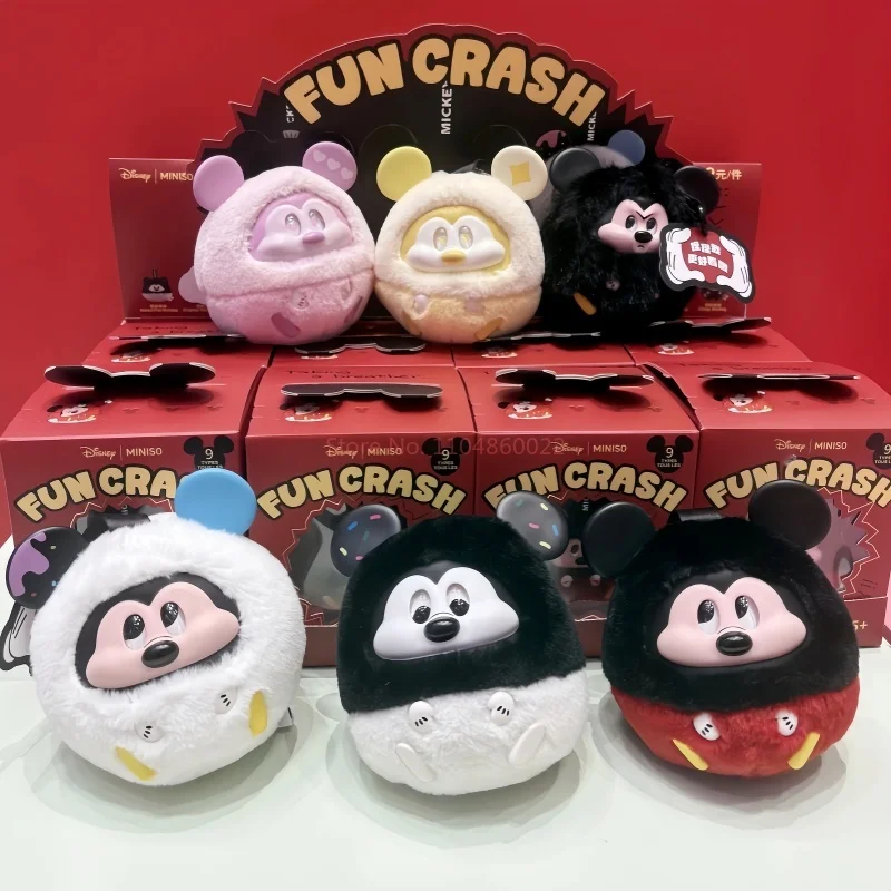 

New Genuine Mickey Fun Crash Series Blind Box Bag Pendants Trendy Toys Mickey Backpack Pendants Mystery Box Children Gifts