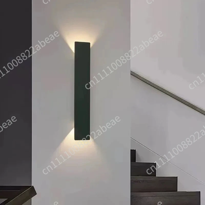 Outdoor Long Waterproof Wall Lamp Modern and Simple Bottom Luminous Light Bedroom Living Room Corridor Terrace Background Lamp