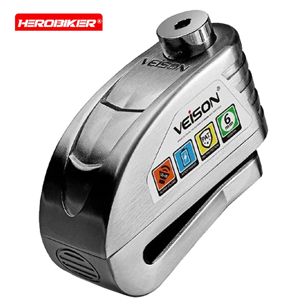 Motorcycle Anti-theft Lock Motorcycle Waterproof Disc Brake Lock Bicycle Anti-theft Lock Controllable Alarm Disc Brake Lock
