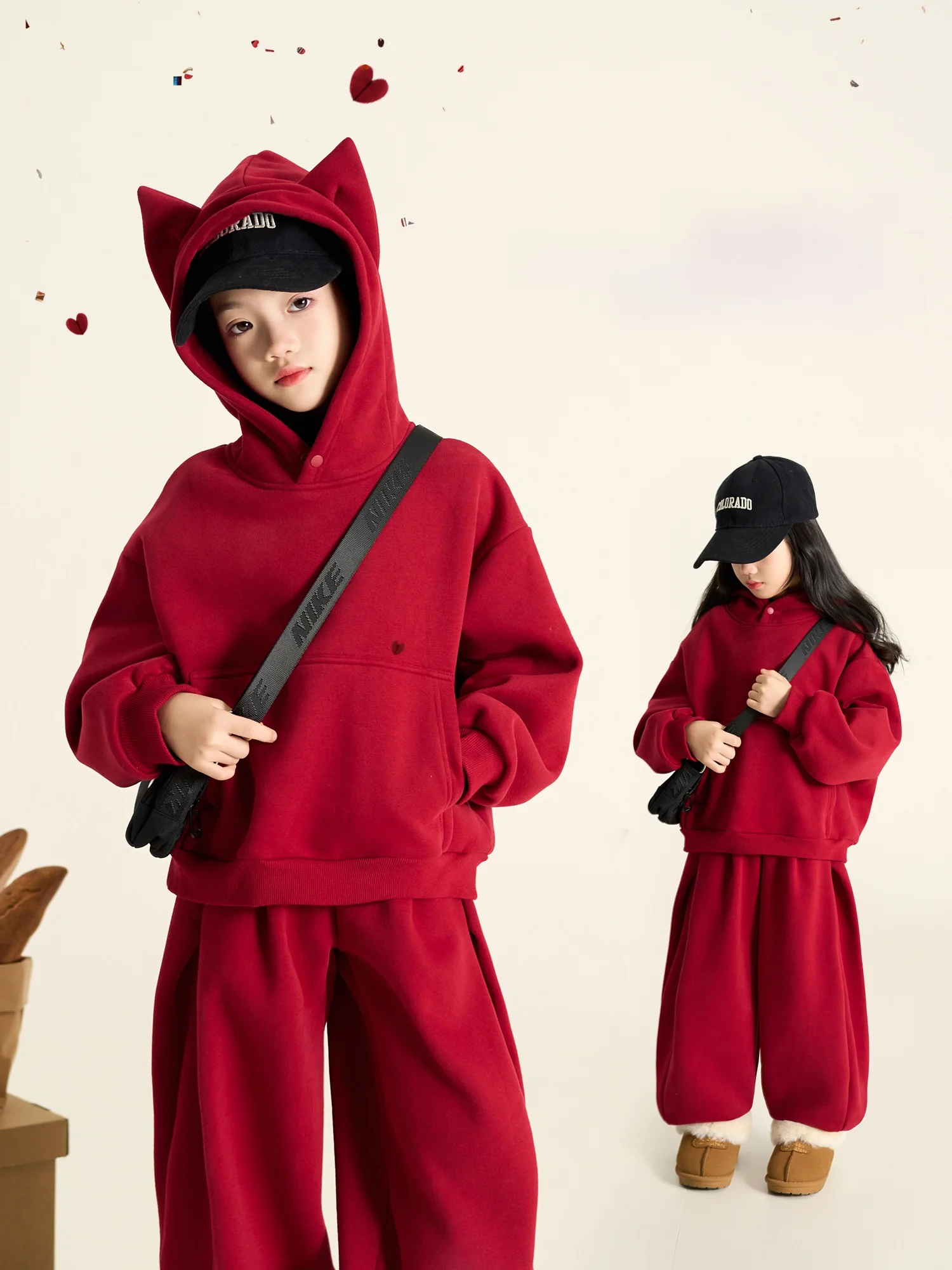 thiened-fce-winter-outfit-for-girls-red-luy-year-children's-new-year-clothes-two-piece-set-warm-casual-sle-kids-clothes