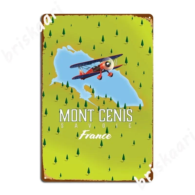 Mont Cenis Savoie France Metal Sign Cinema Living Room Vintage Cinema Wall Plaque Tin Sign Poster