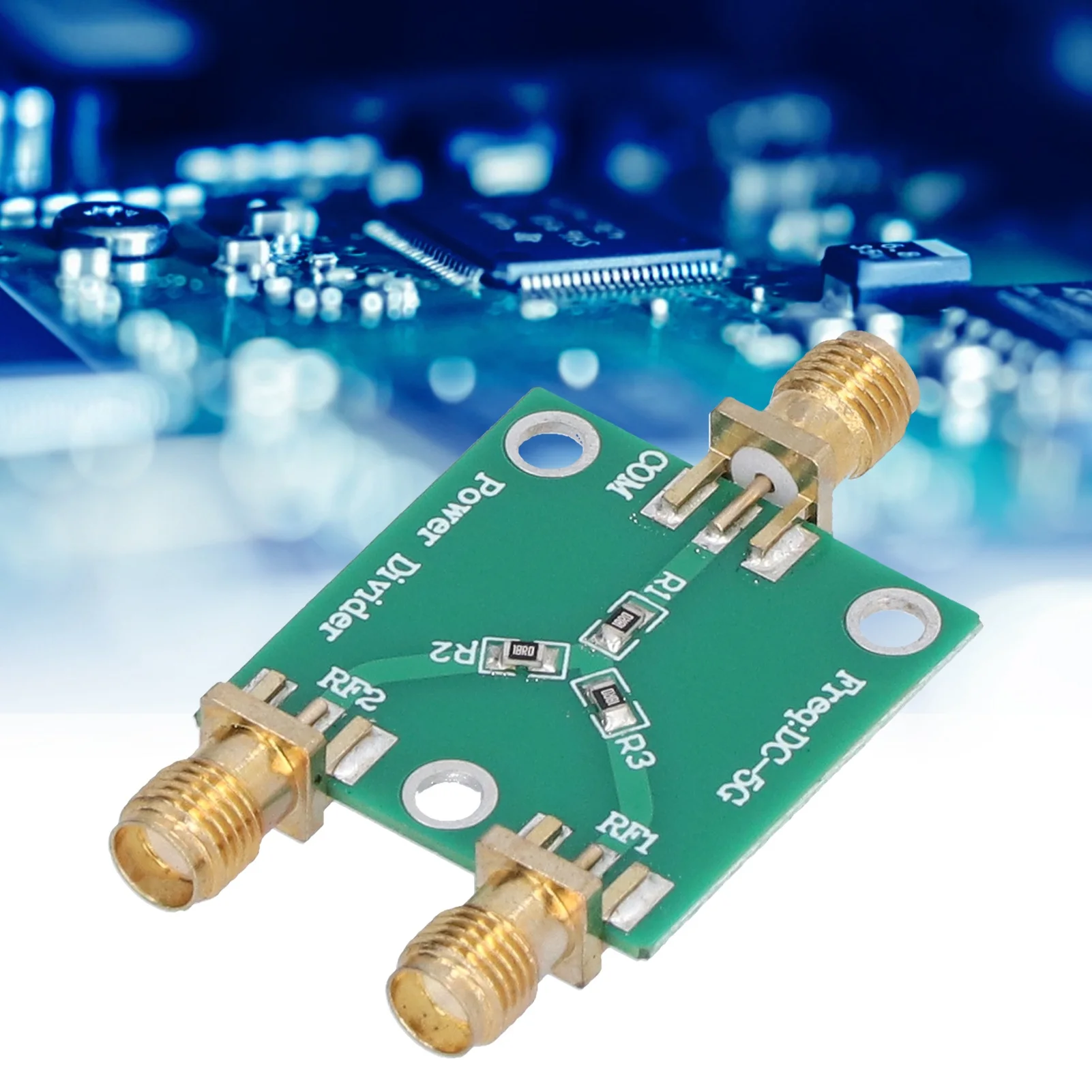 RF 2 Way Splitter Resistance Splitter Resistance Power Divider Module RF 2 Way Splitter Board Distributor ‑5GHz 6dB 0.5W