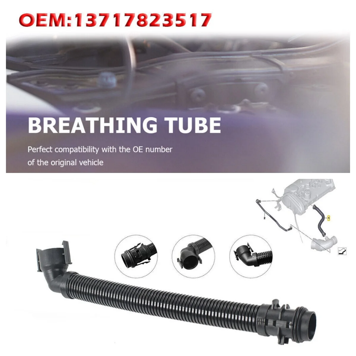 

Front Air Filter Intake Breather Pipe Tube ABS Engine Parts For BMW 1 3 4 5 6 7 Series X1 X3 X4 X5 F20 13717823517