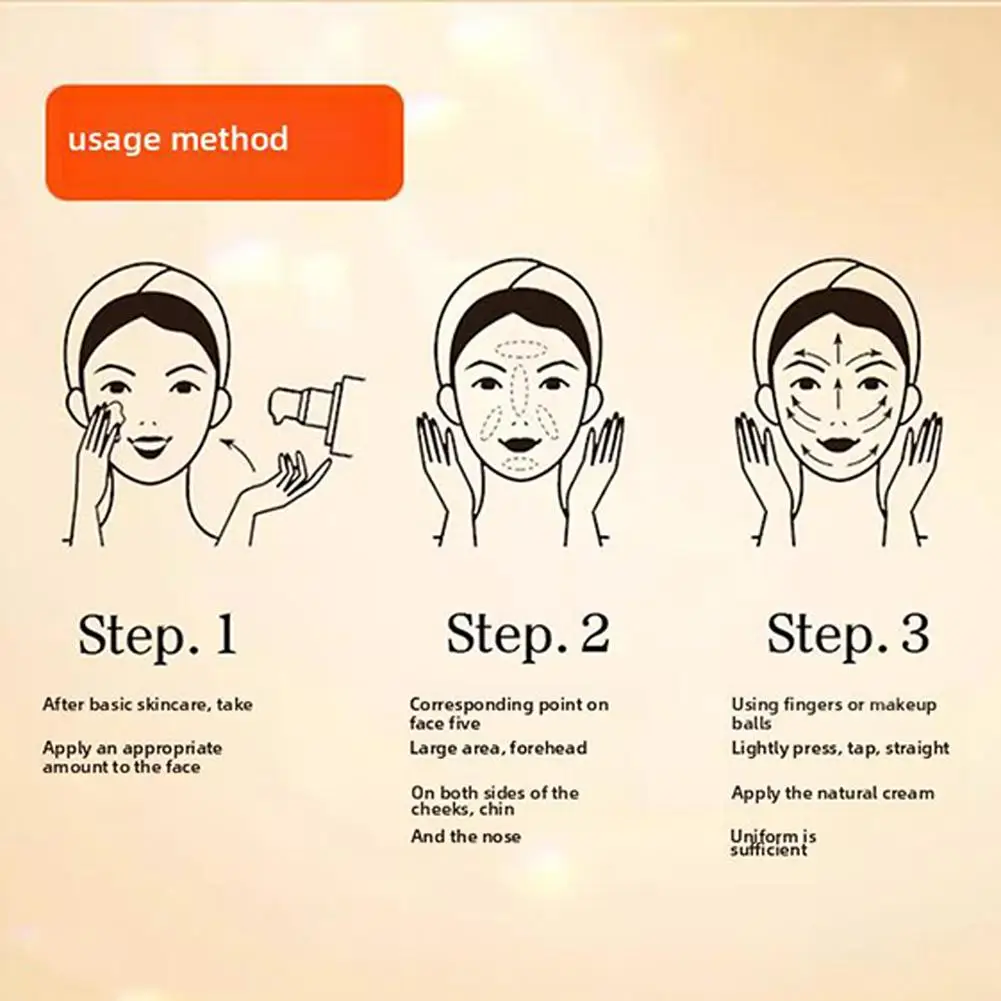 ครีมวิตามินซีครีมบํารุงผิวหน้า Light Moisturizing,VC Care ผิว Breathable Brightening Water BLOCK ครีมผิวครีม K2r9