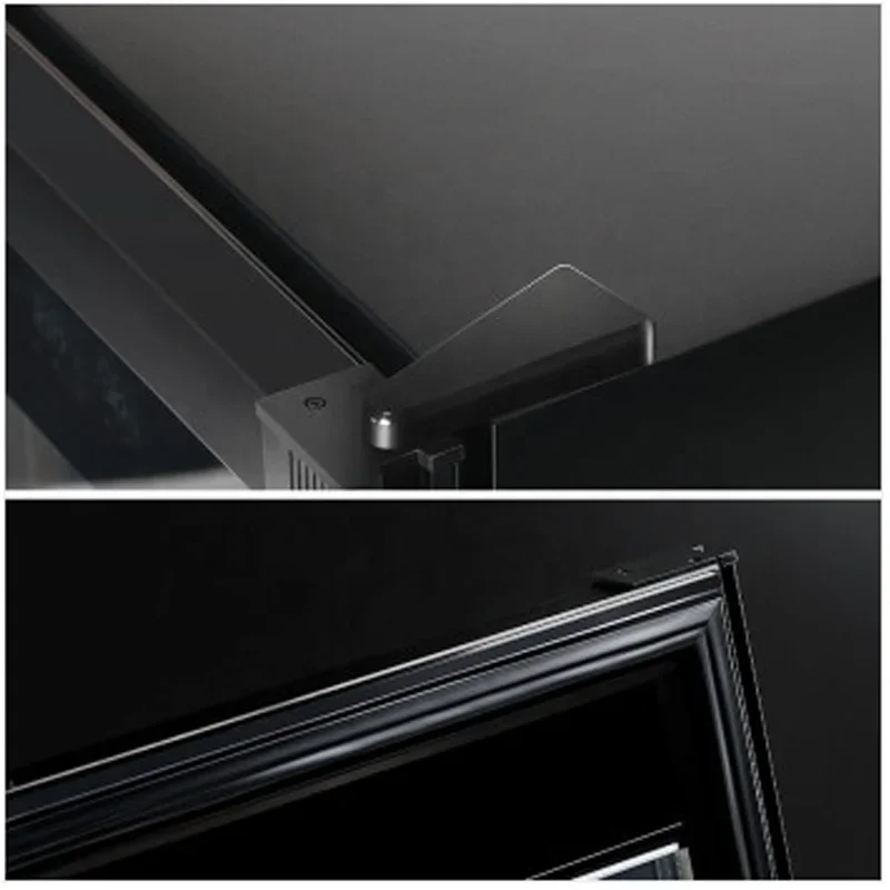 Custom Humidifier Fridge Black Gold Cigar Cabinet Electric  Humidor Cedar Wooden