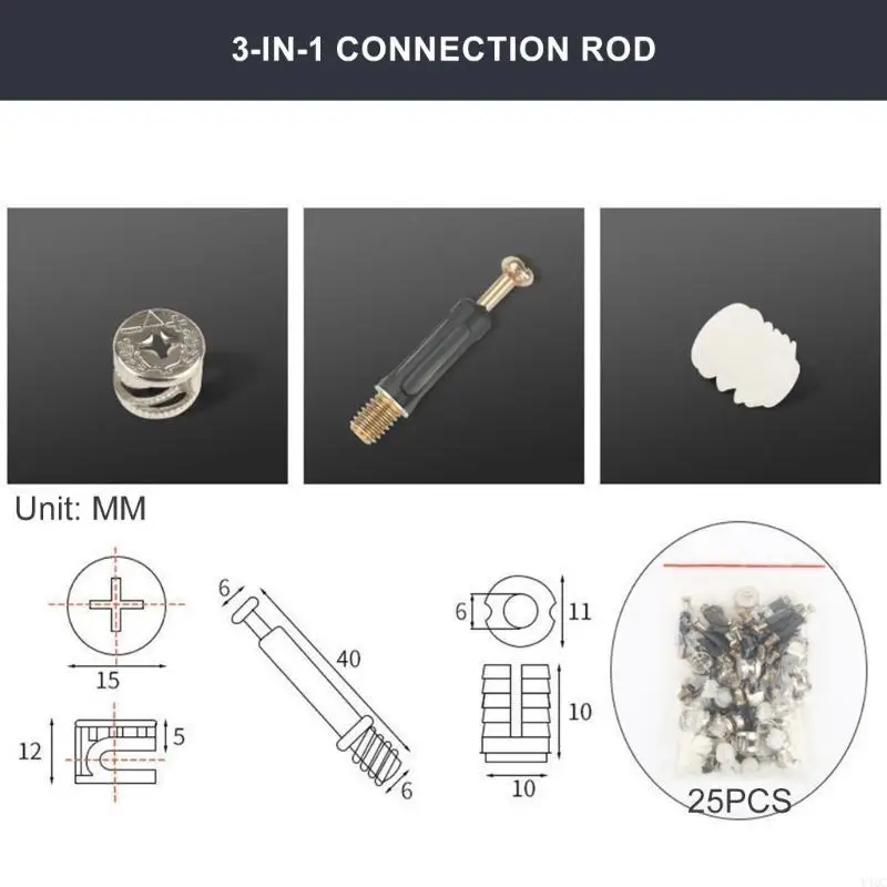 Ferramenta chave fenda magnética para instalação rápida 3 1 soquete parafuso profundidade ajustável para nozes