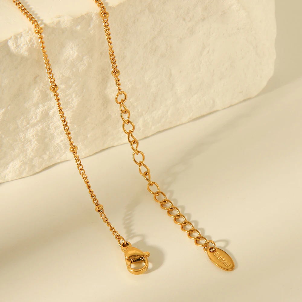 

Stainless Steel Double Sided Heart Shaped Love Necklace Women Simple Design Personalized Pendant Necklace Party Jewelry Gift