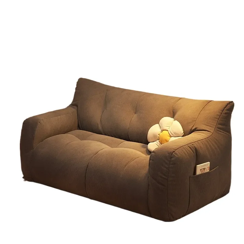 for Fabric Particle Filled Lazy Sofa Living Room Small Apartment Rental Double Triple Tatami Sitting Area Recliner