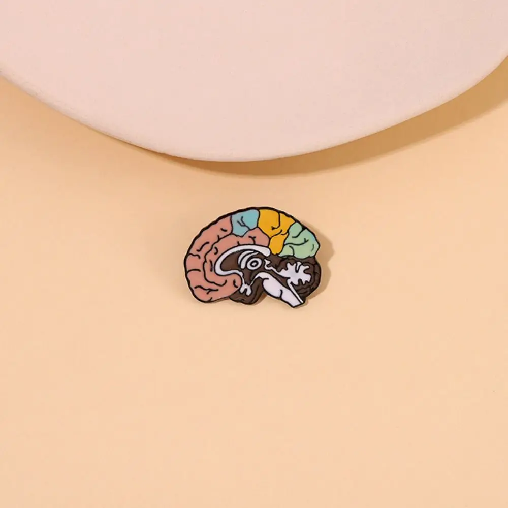 Delicate Anatomy Medicine Brain Brooch Corsage Collar Pin Badge Medicine Jewelry Small Badge Cute Enamel Lapel Badge Pins Nurses