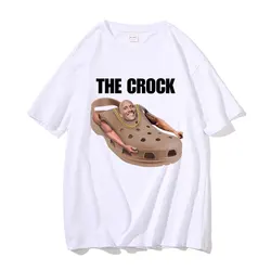Funny The Crock Dwayne Johnson Meme Graphic T-shirts Summer Men Women Joke Humor Casual T Shirt Men's Oversized Cotton Tshirt