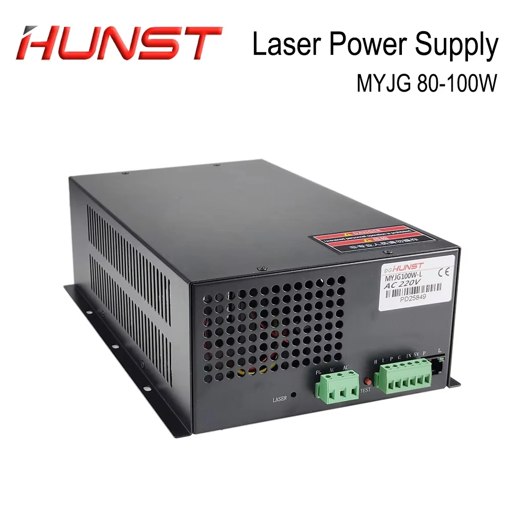 Hunst CO2 Laser Power Supply MYJG-100W for 80W-100W Laser Cutting and Engraving Machine