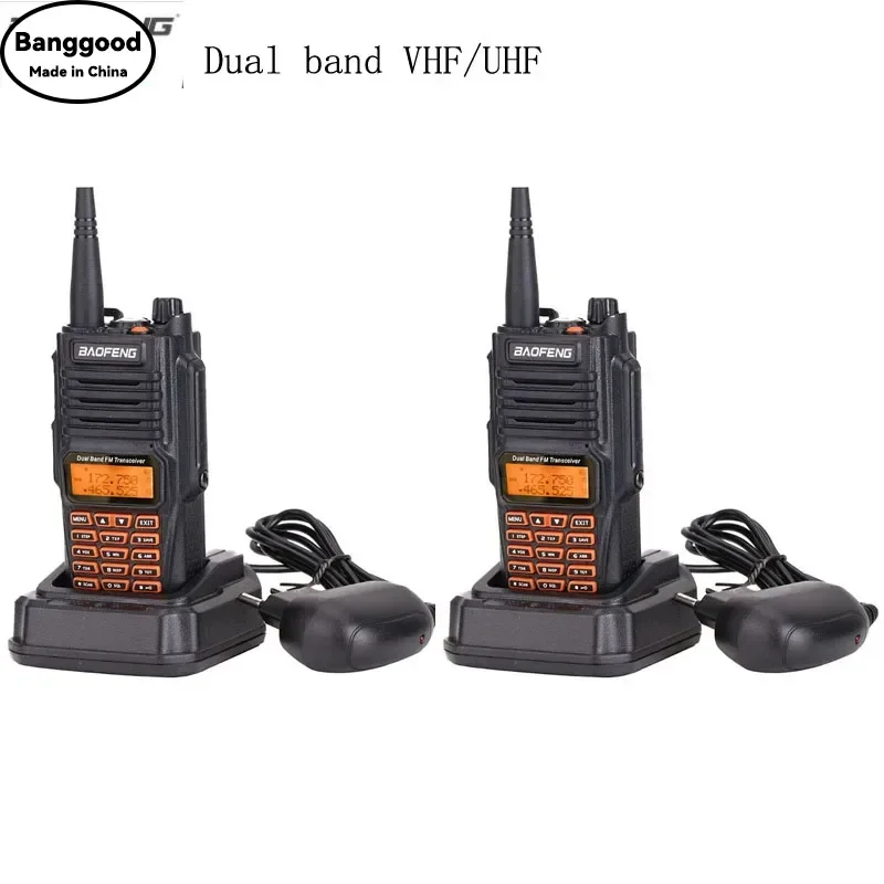 BaoFeng UV-9R plus Walkie Talkie Dual Band IP68 Waterproof 10W High Power UV9R Plus UV-9R+ Two Way Radio Transceiver 1 or 2 Set