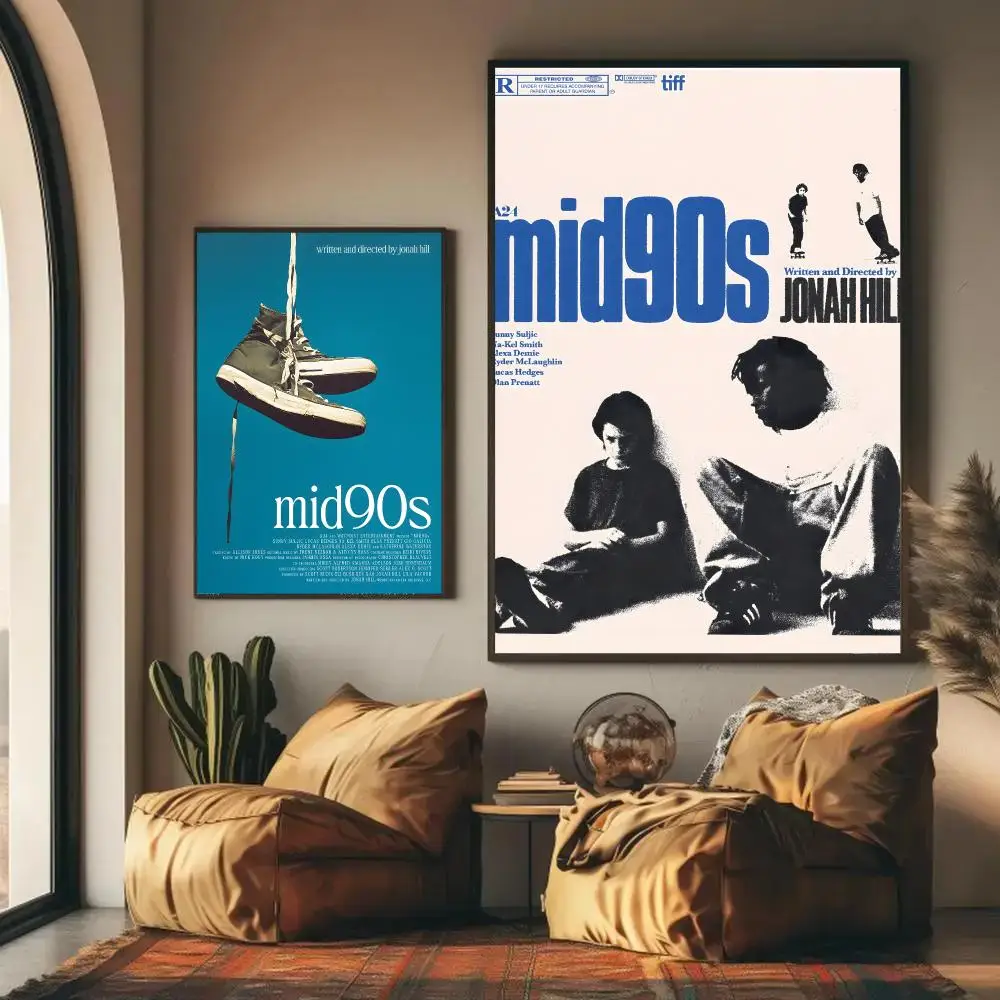 C-Collection M-Mid 90s Poster Self-adhesive Wall Mural Art Waterproof Sticker For Bar Room Decor High Quality Print Gift