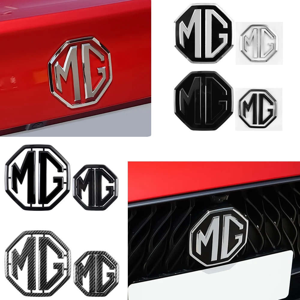 

3D Car Logo Front Grille Badge Auto Accessories For Morris Garages MG ZS 7 6 Cyberster MG3 MG5 MG6 MG7 MG4 EV ES HS One GT GS ZX