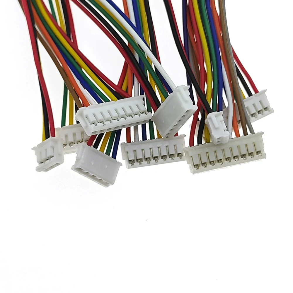 10 SETS Mini Micro ZH 1.5 2/3/4/5/6/7/8/9/10 Pin JST Connector with 100mm Length Wires Cables