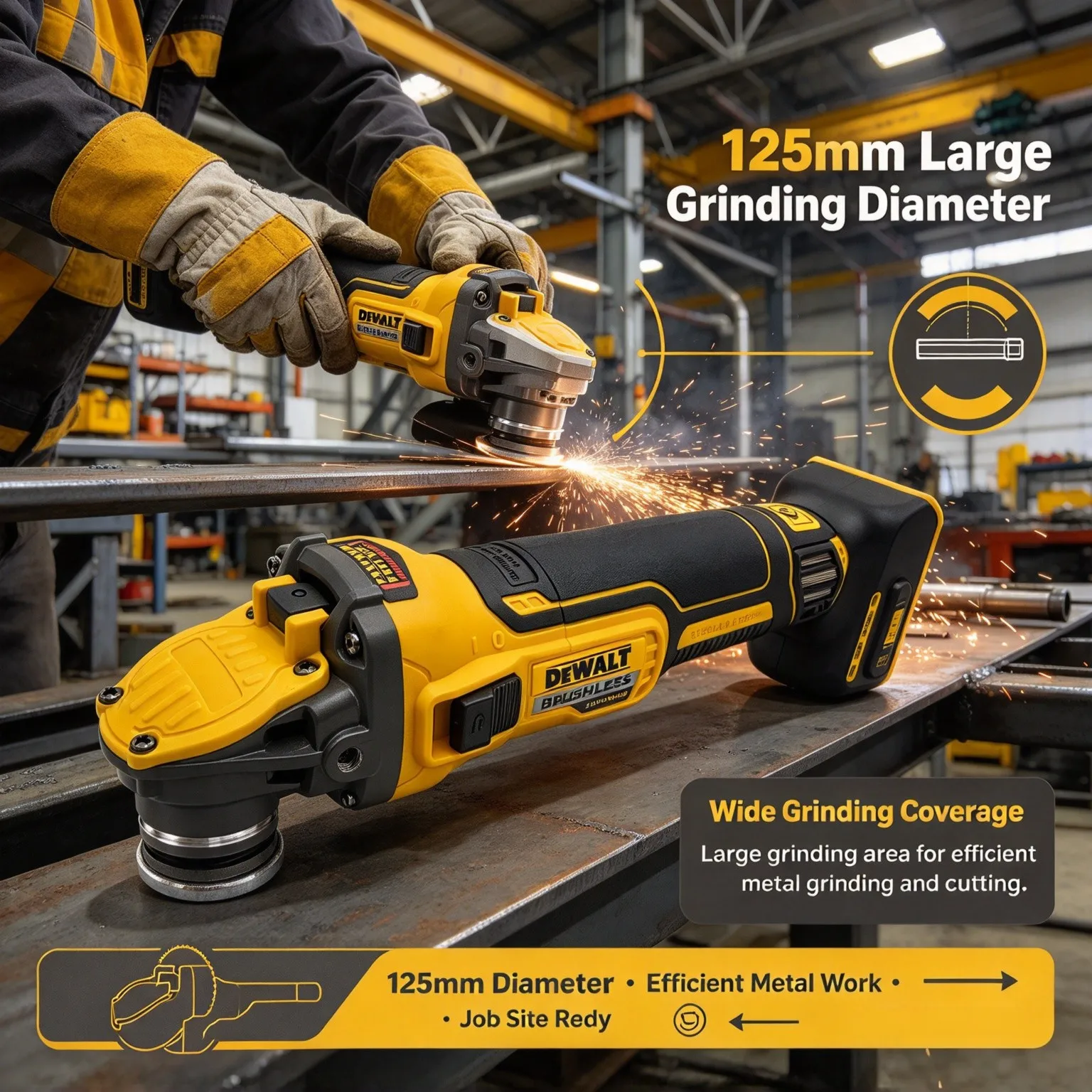 dewalt-dcg409-meuleuse-d’angle-sans-fil-a-moteur-sans-balais-125-mm-9000-tr-min-20-v-outil-electrique-professionnel-pour-la-decoupe-et-le-polissage