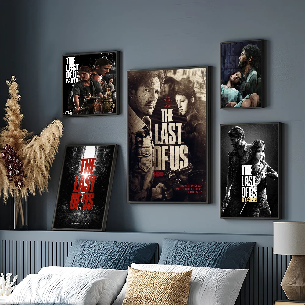 

Hot The Last of Us Poster Self-adhesive Art Poster Whitepaper Prints Posters Artwork Aesthetic Art Wall Painting