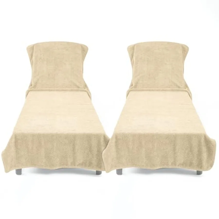 Lounge Chair Towels with Pocket 3 * 86