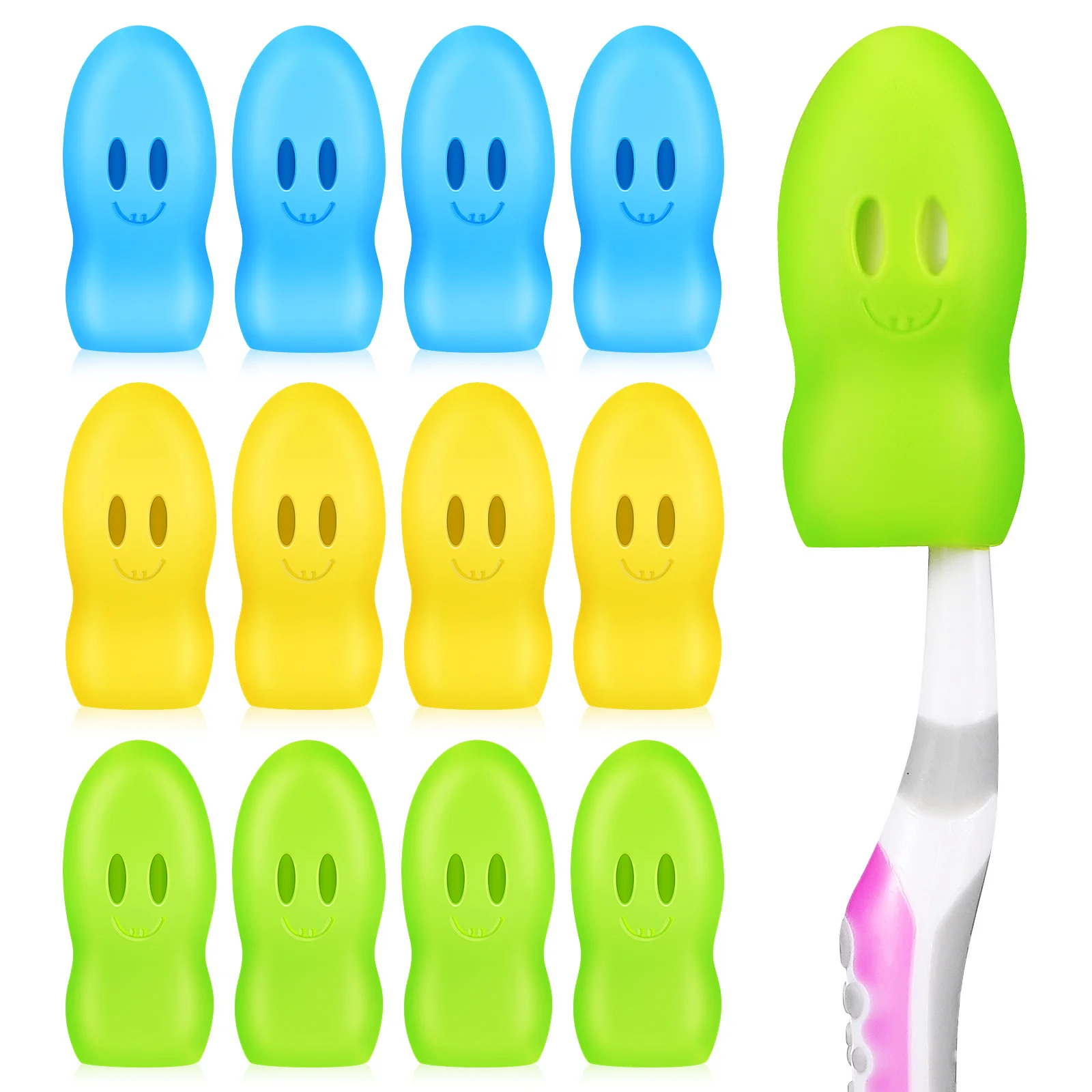 12 Pcs Toothbrush Caps Covers Protective Case Portable Head Cases for Home Travel Dust-proof