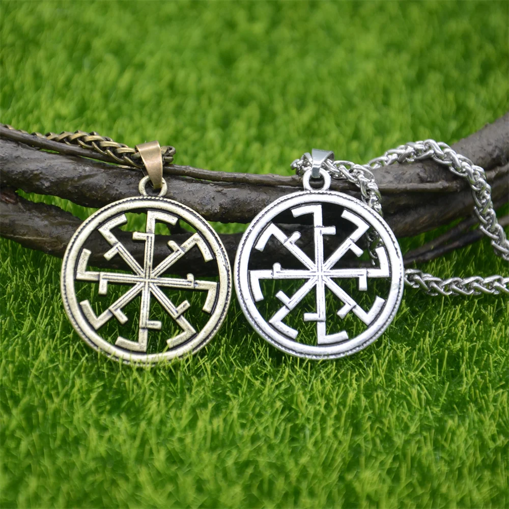 Nostalgia Slavic Kolovrat Pendant Ancient Slavic Amulet Charms Necklaces Pendants Russian Talisman Jewelry Making