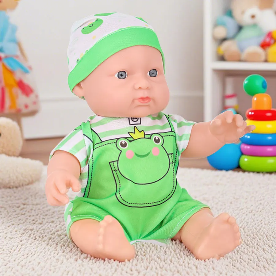 10inch Baby Doll Cute Movable Doll With Jumpsuits Realistic Reborn Baby Doll For Kids Birthday Gifts Children's Toys