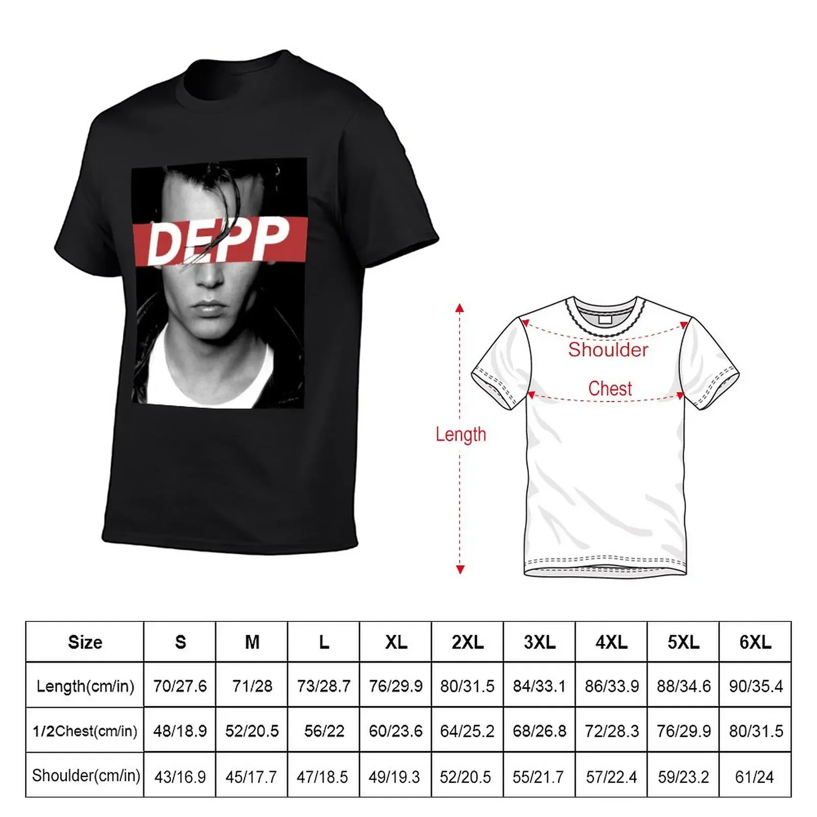 DEPP T-Shirt quick drying customs vintage clothes men clothes