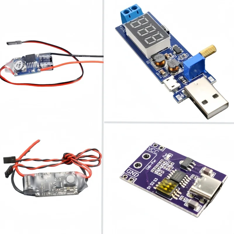 وحدة الزناد PD QC 20 فولت، USBEC 5 فولت 5A 15A تيار عالي BEC، مصدر طاقة رقمي قابل للتعديل مع شاشة عرض، احتياطية للمختبر، بيع فردي