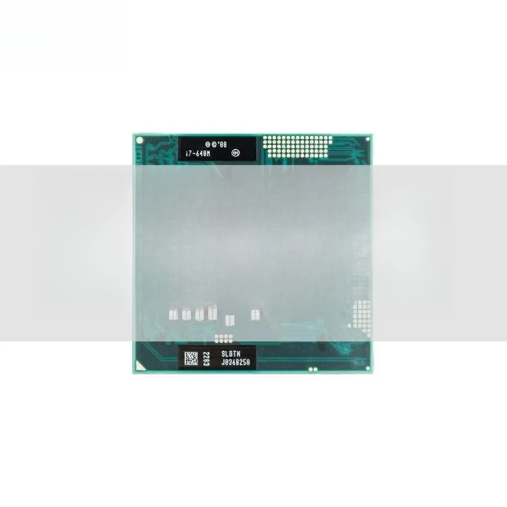 

For Core I7-640M Laptop CPU 2.80GHz 4MB L3 Cache Socket G1 2 Core/4 Threads 64-Bit Virtualization Technology