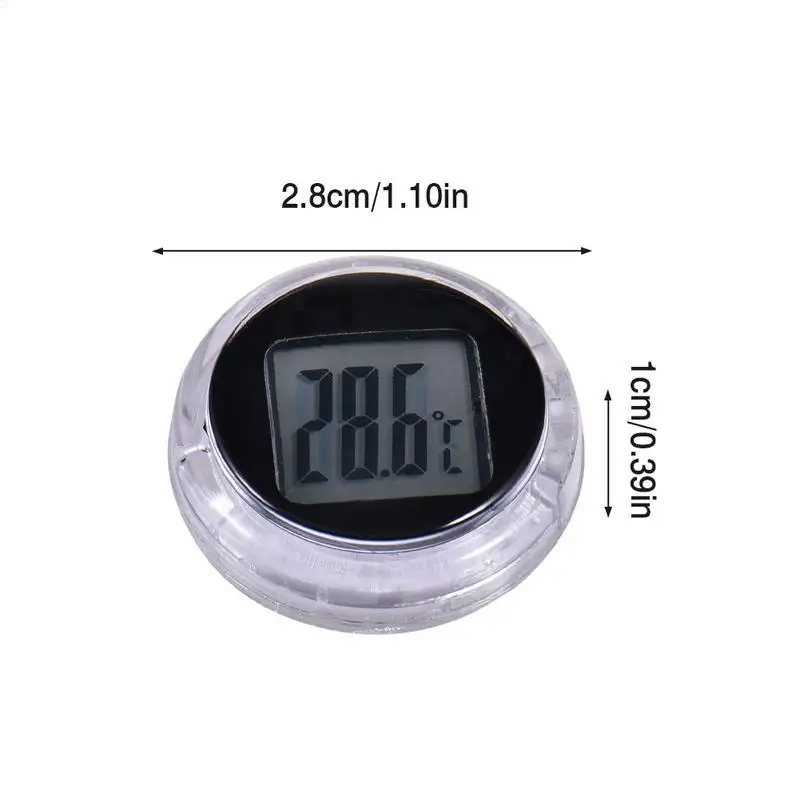 Mini Temperature Gauge Waterproof Mini Digital Thermometer Gauge Adhesive Pocket Thermometers for Motorbikes Dashboards image 6