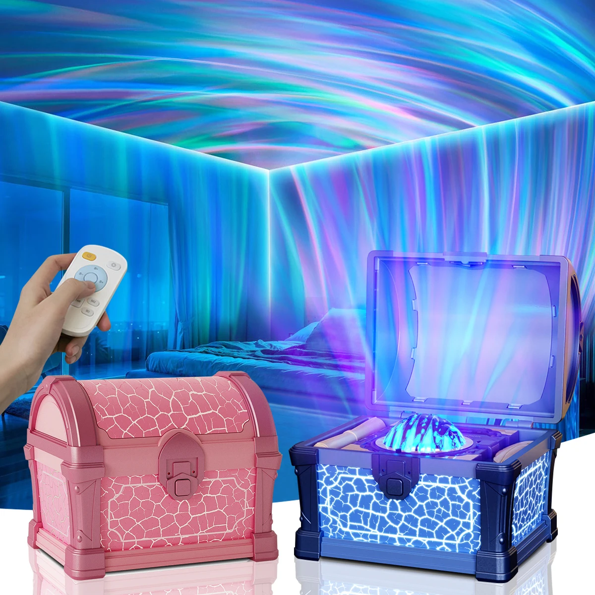 

Northern Lights Projector Galaxy Projector for Bedroom Star Projector Night Light with Remote Control/Timer Function LED Project