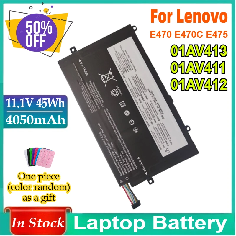 

01AV412 11.1V 4050mAh Laptop Battery for Lenovo E470 E470C E475 01AV413 01AV411 01AV412 Fast Shipping