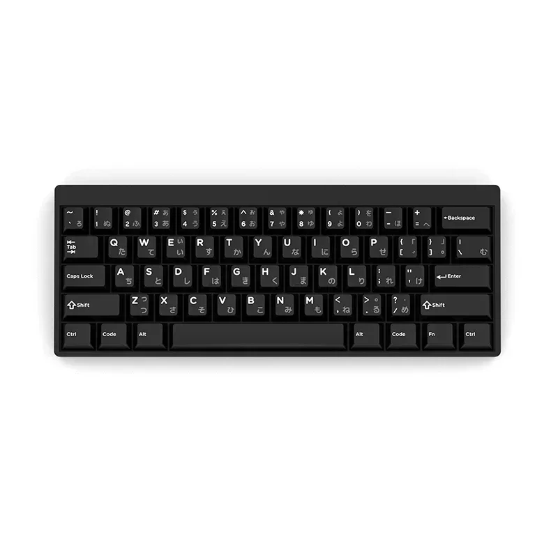 Original factory height, black two-color/three-color molding keycap mechanical keyboard DMK Japanese root characters