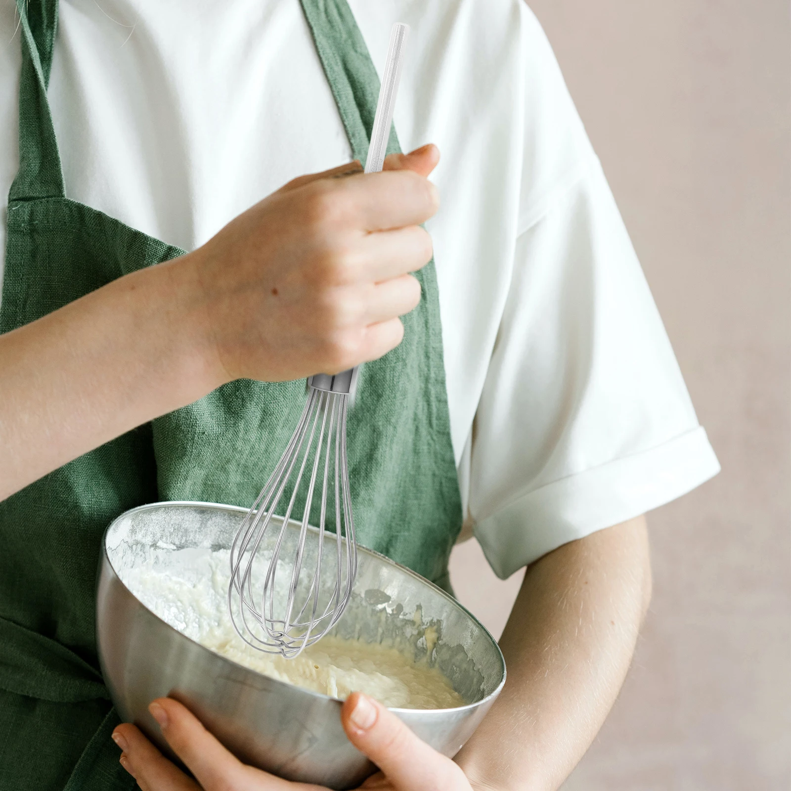 

Stainless Steel Long Thick Drill Mixer Attachment For Efficient Baking Cooking Multi-Functional Kitchen Tool Hand Mixer Beaters