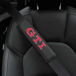 GTD For VW Volkswagen Golf 3 4 5 6 7 8 R MK4 MK7 MK6 MK5 1pc Cowhide Car Interior Seat Belt Protector Cover For car Auto Acces