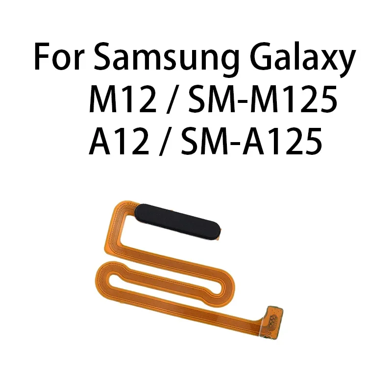 Gefenis Org Home Power Button (With Fingerprint Sensor) Flex Cable For Samsung Galaxy M12 / A12 / SM-A125 / M125