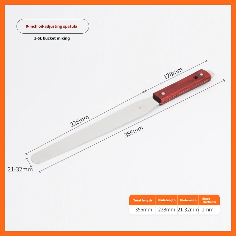 

4-16 Inch Silk Screen Printing Inks Scraper Spatulas 430 Stainless Steel SMT Squeegee Board for Screen Printing Scrapers Tools