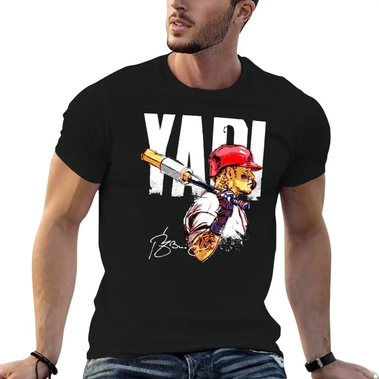 Yadier Molina T-Shirt cotton man t-shirts rapper graphic tees mens big and tall t shirts