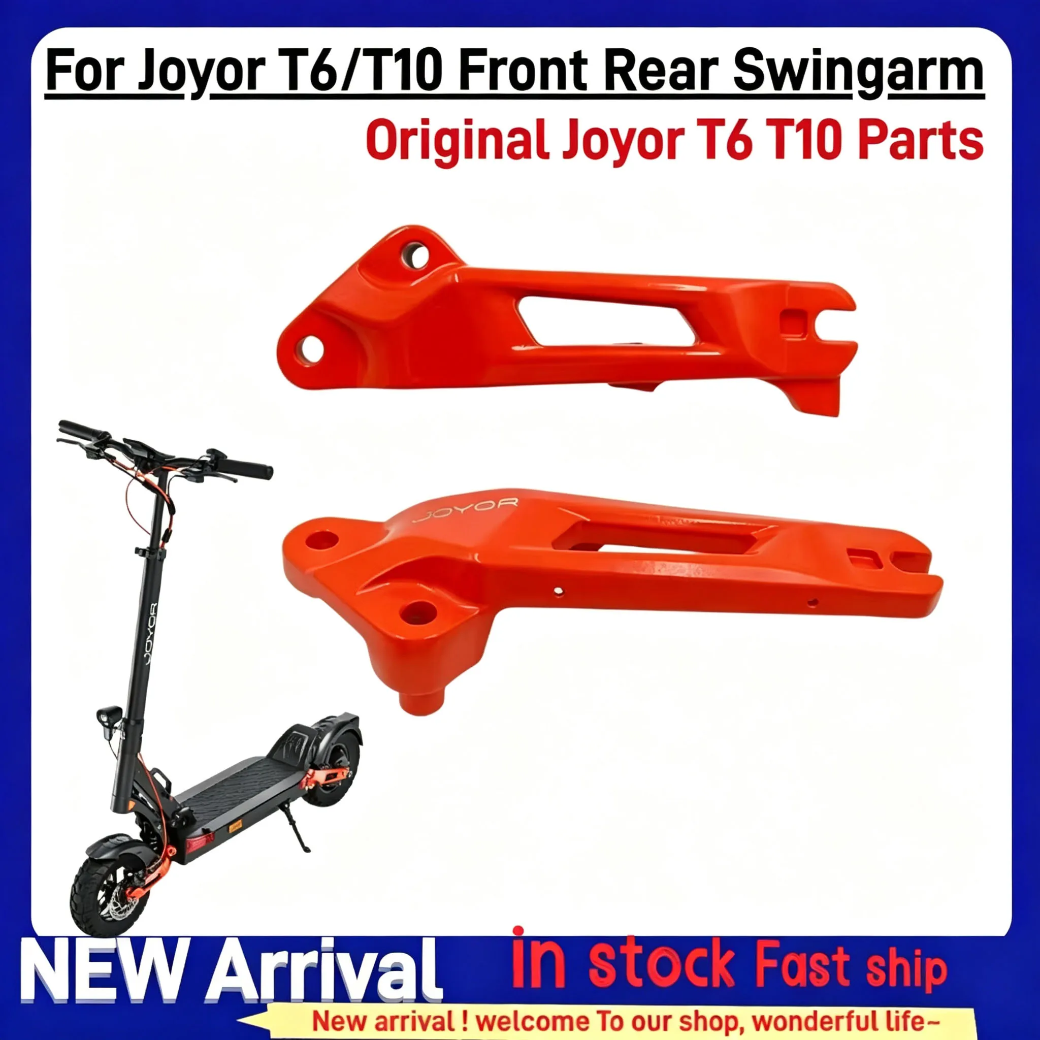 For Joyor T6 T10 Electric Scooter Original Front Rear Swing Arm Heavy Duty Single Dual Motor Replacement Repair Parts