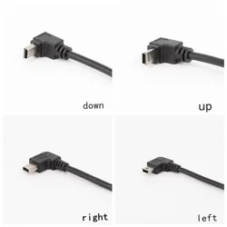 New Mini USB male female data line elbow 90 degree right angle left Mini 5P Usb For MP3 Extendsion Data Charger cable