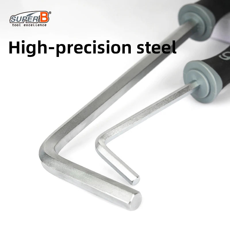 Super B Bicycle Repair Tool Extended Hex Tool 6MM / 10MM Spec Suitable for Disassembly of Cranks, Freewheel Hubs and Pedals